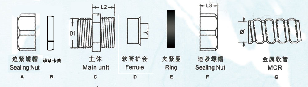 卡套式接頭